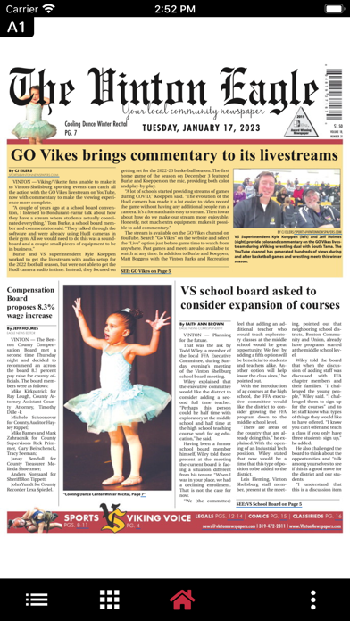 Vinton Newspapers Screenshot