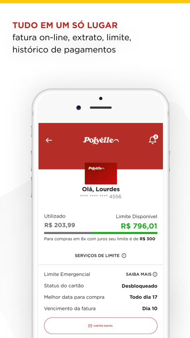 Cartão Polyelle Screenshot