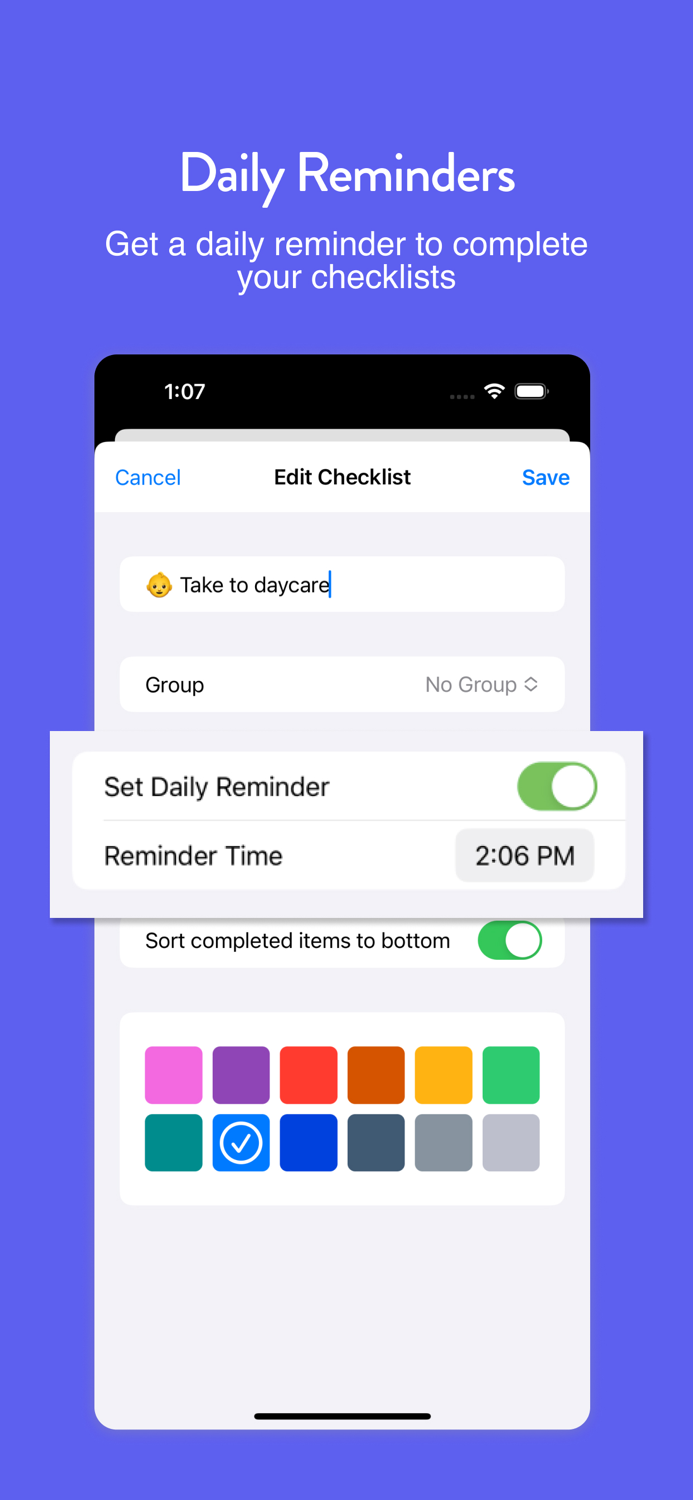 Daily Checklist CheckYourList