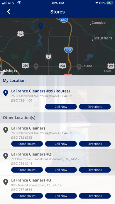 LaFrance Cleaners Screenshot