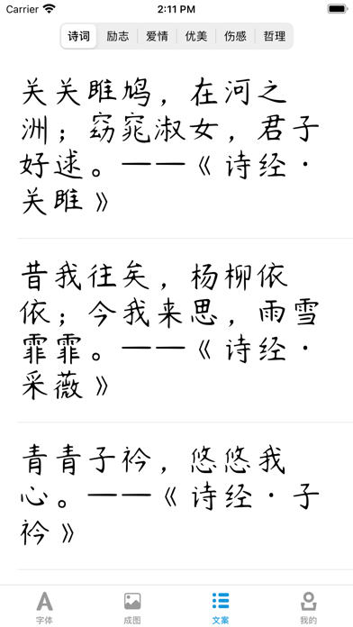 字体设置