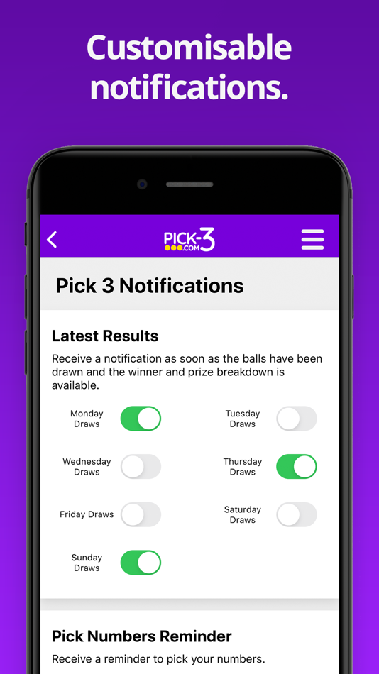 #4. Pick 3 (iOS) 由: The Lottery Company