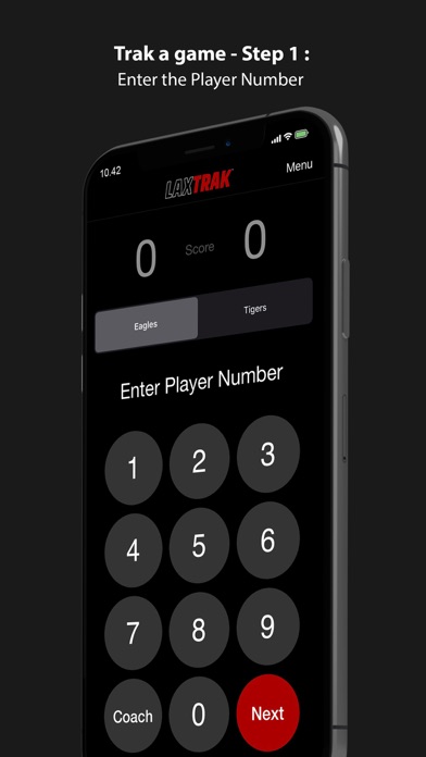 LaxTrak - Lacrosse Game Stats Screenshot