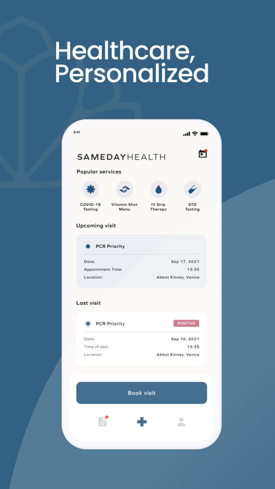 Sameday Health Screenshot