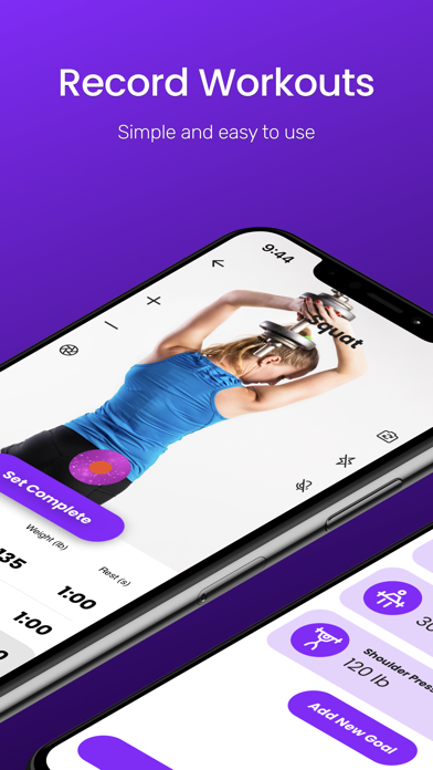 135: Workout Tracking Screenshot