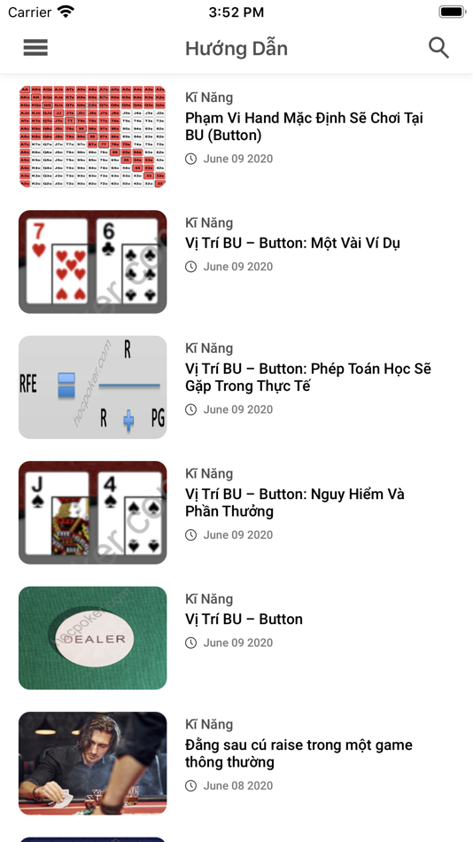 #5. Học Poker (iOS) Bởi: techplus jsc
