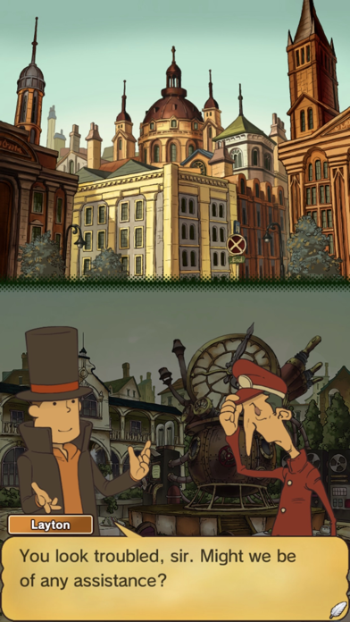 Layton: Unwound Future in HD Screenshot
