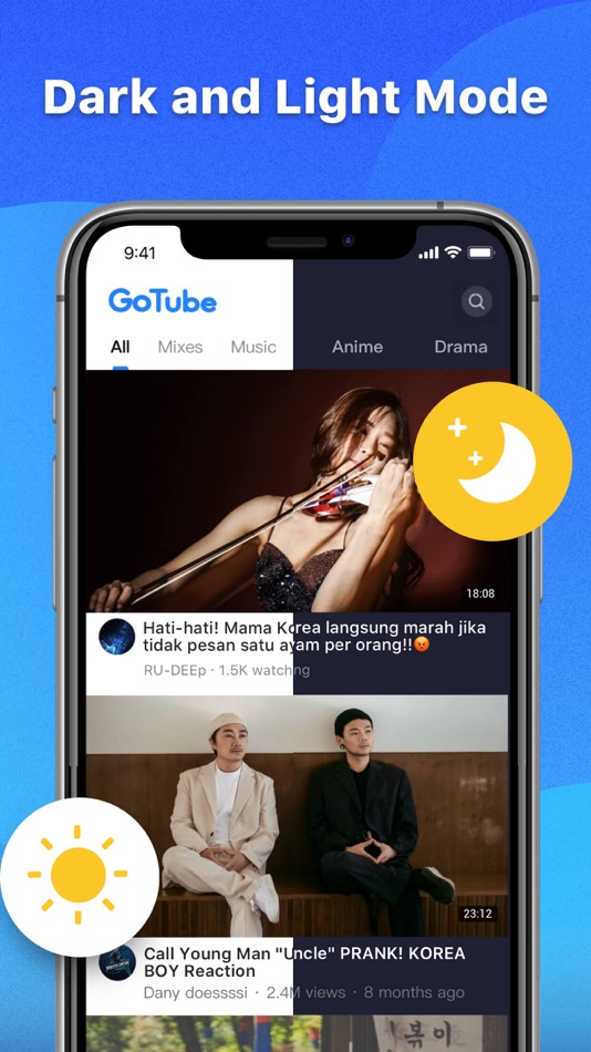 #2. Gotube - Stream & Music player (iOS) Podle: Rhianna Keisha Fernandes