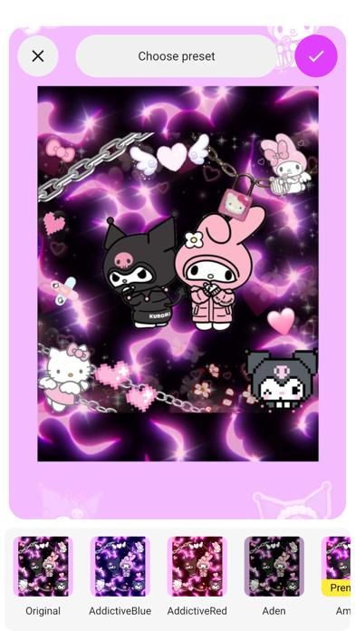 Art kuromi & melody wallpapers Screenshot