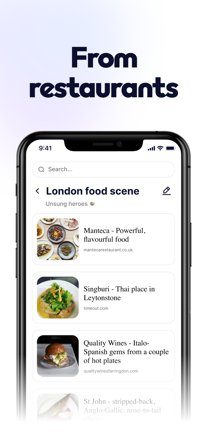 Jota - Save links easily