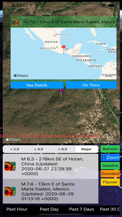 Instant USGS Earthquake Lite Screenshot