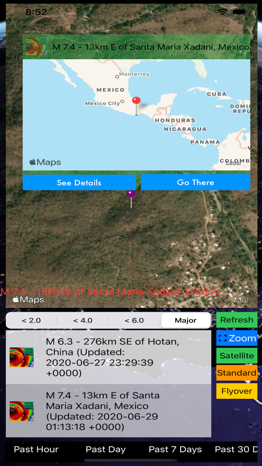 #2. Instant USGS Earthquake Lite (iOS) 由: Jufen Chang