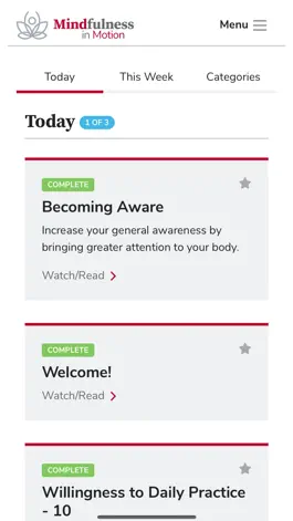 Game screenshot OSUWMC Mindfulness In Motion apk