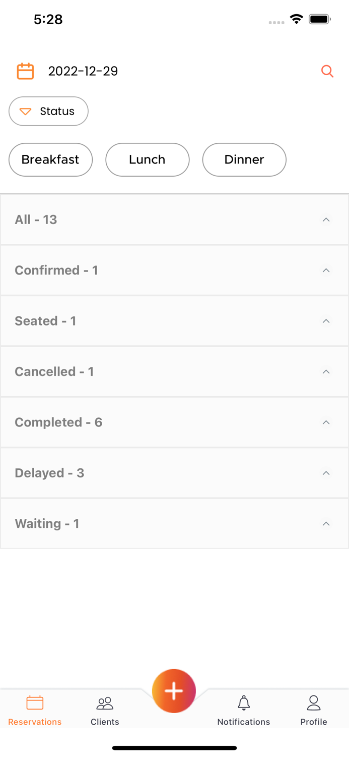 Restaurants Differend Mobile