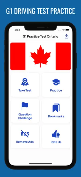 Game screenshot G1 Practice Test Ontario 2023 mod apk
