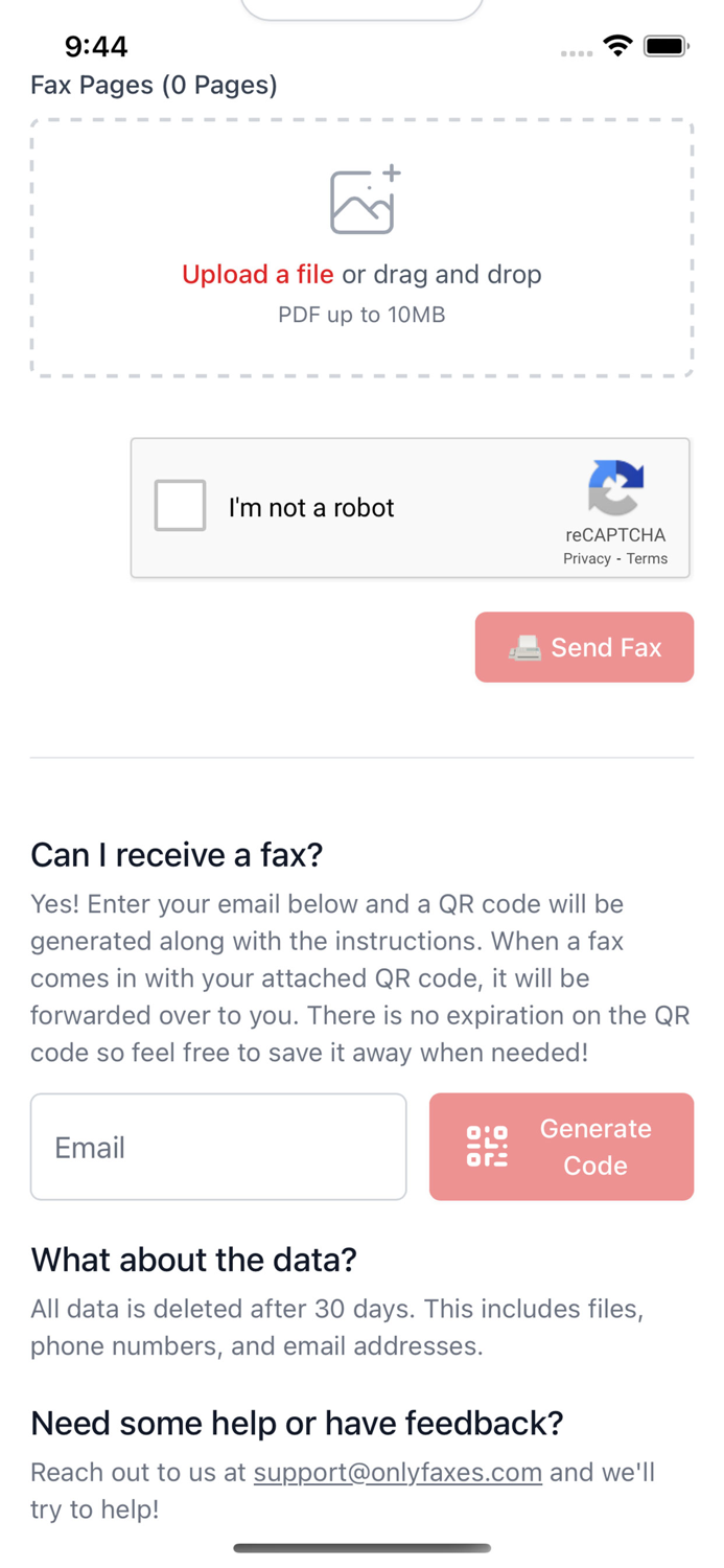 OnlyFaxes - Faxing Service