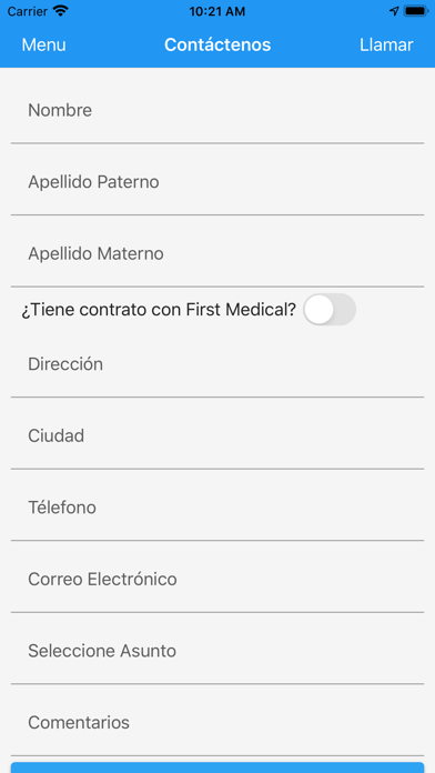 First Medical Móvil Screenshot