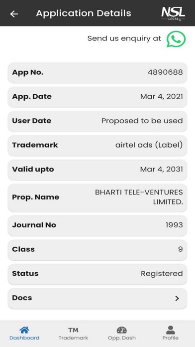 NSL LEGAL - IP CONSULTANT Screenshot
