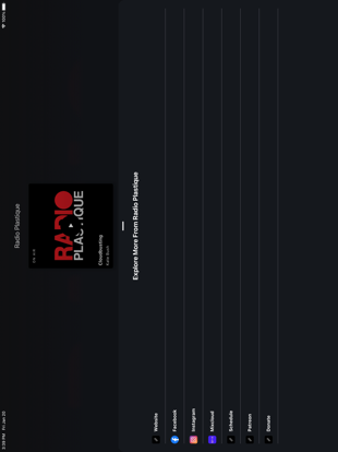RADIO PLASTIQUE iPad screenshot 3 - Music app