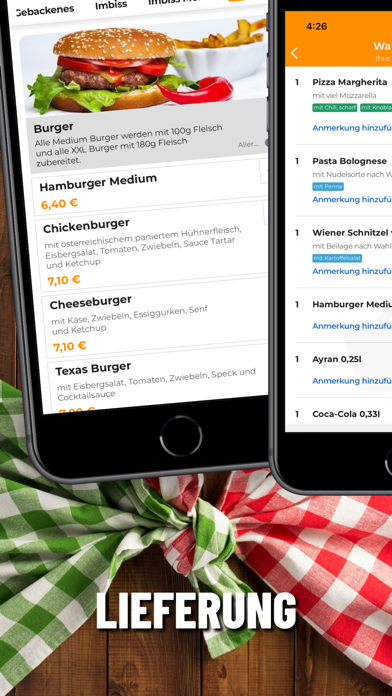 Pizza und Burger Screenshot