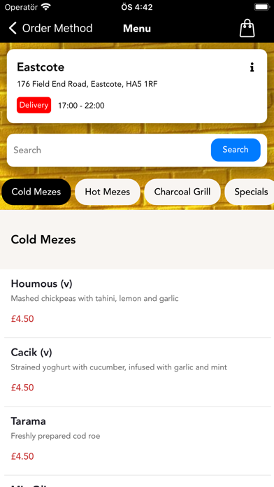Charcoal Grill Eastcote Screenshot