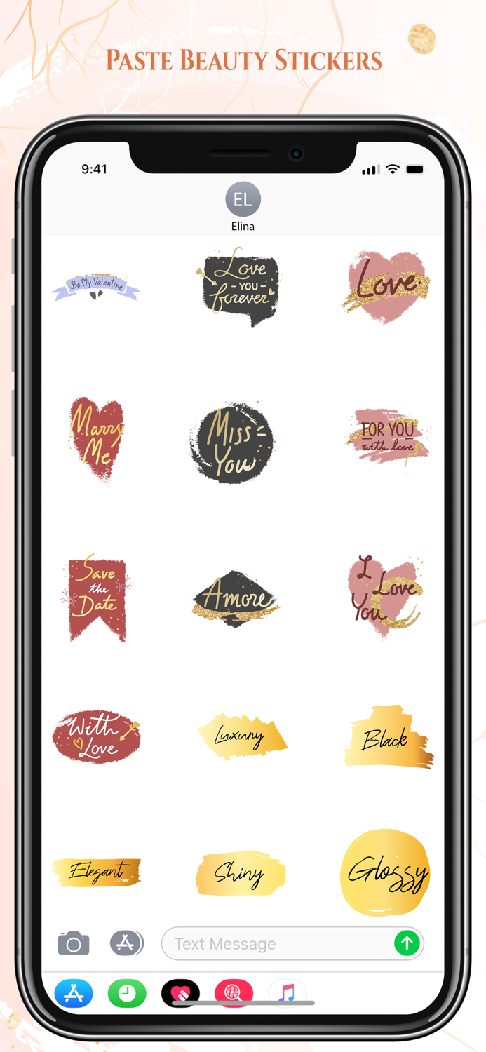 Pastel Stickers Beauty