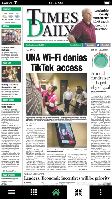 TimesDaily Screenshot