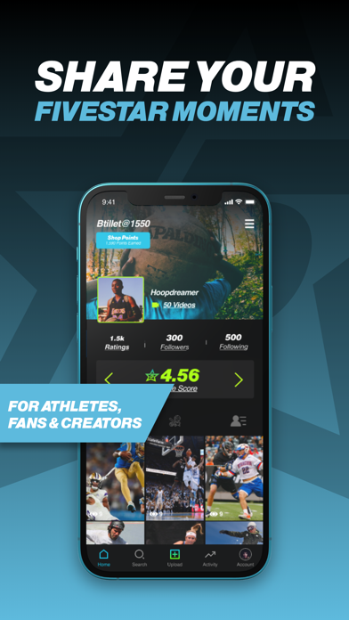 Fivestar: Sports Highlight App Screenshot