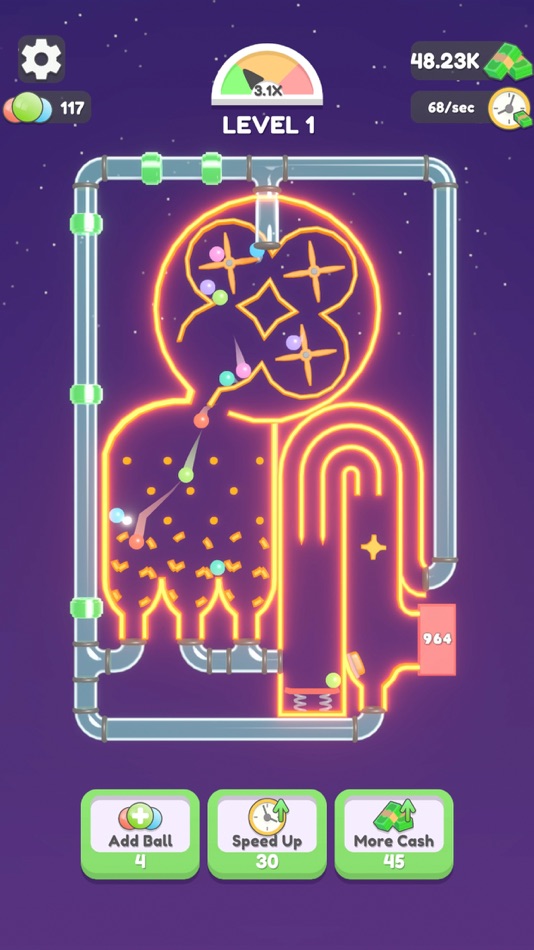 #2. Ball Machine ASMR (iOS) Podle: Brew Games