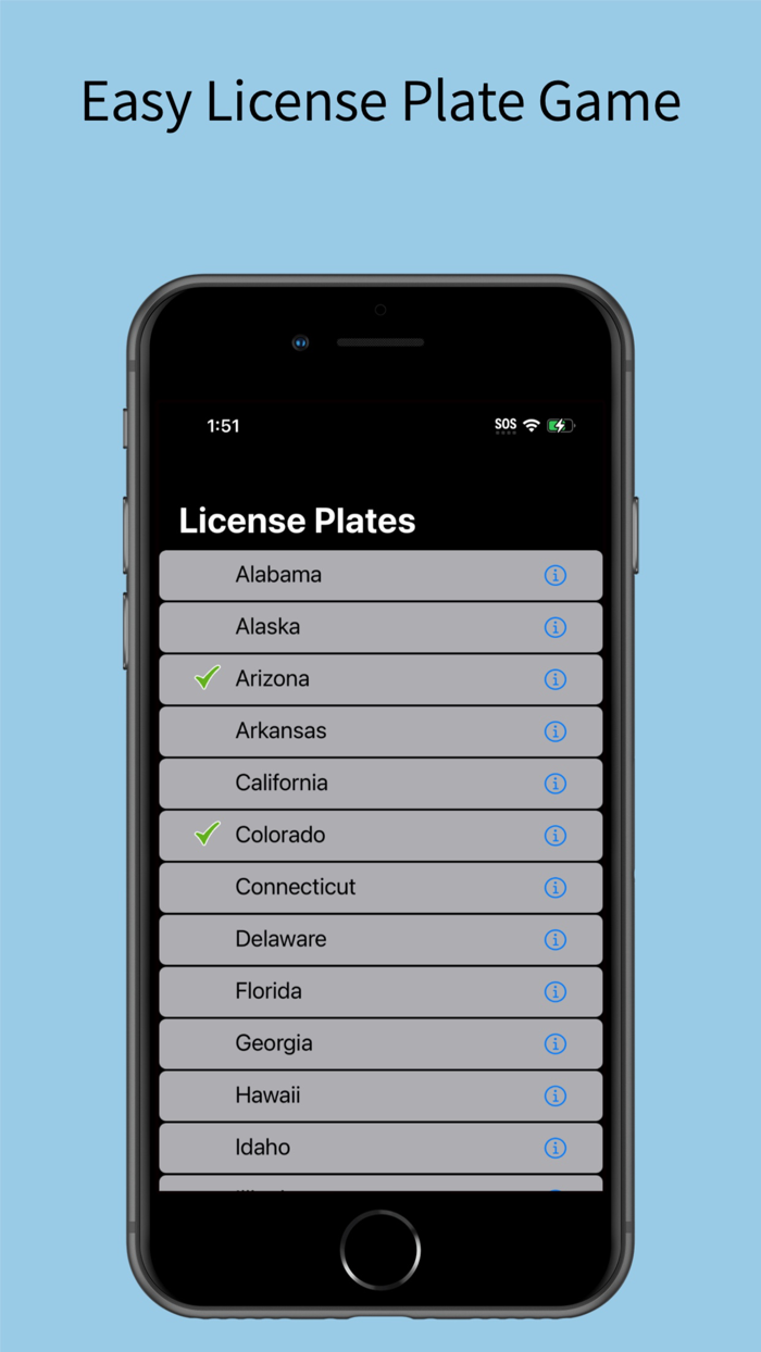 A Simple License Plate Game