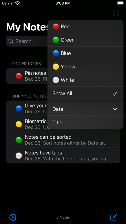#3. My Notes - Secure & Organised (iOS) 게시자: Rishik Dev