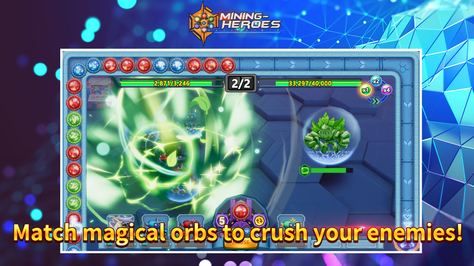 #4. Mining Heroes: Puzzle RPG (iOS) 由: LITERACYZ CO.,LTD.