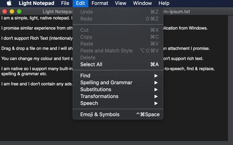 #3. Light Notepad (macOS) 게시자: Cuneyt Aliustaoglu
