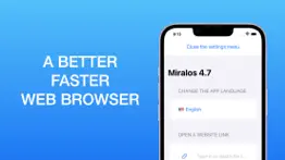 miralos: very fast web browser iphone screenshot 1