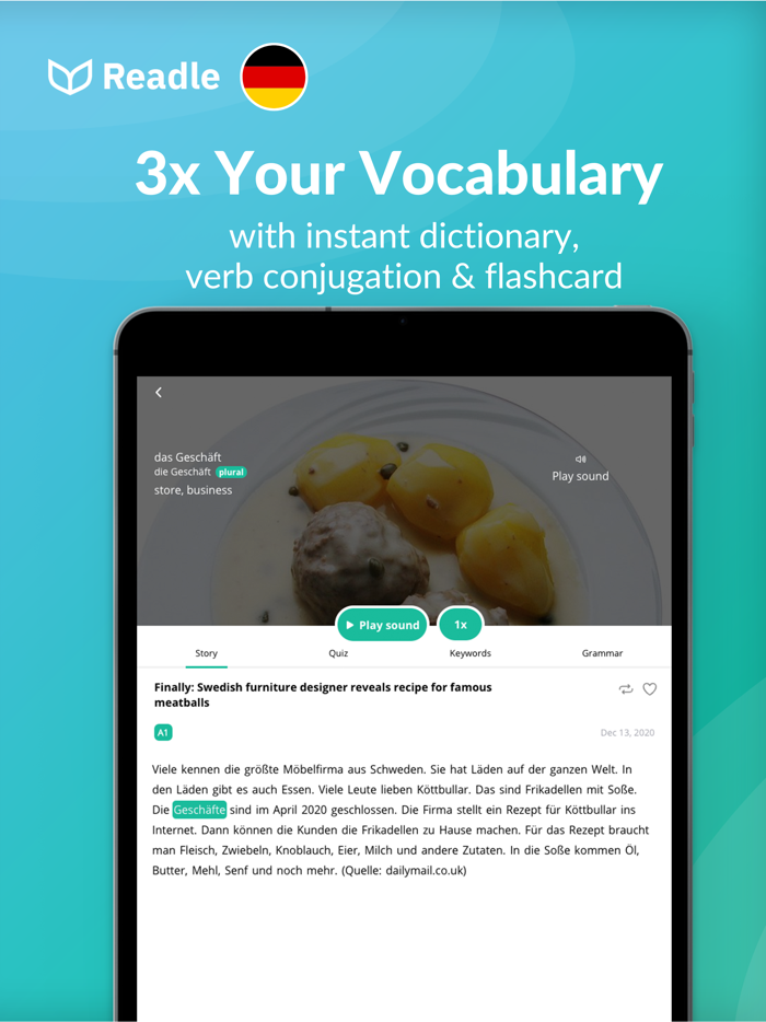 Learn German News by Readle