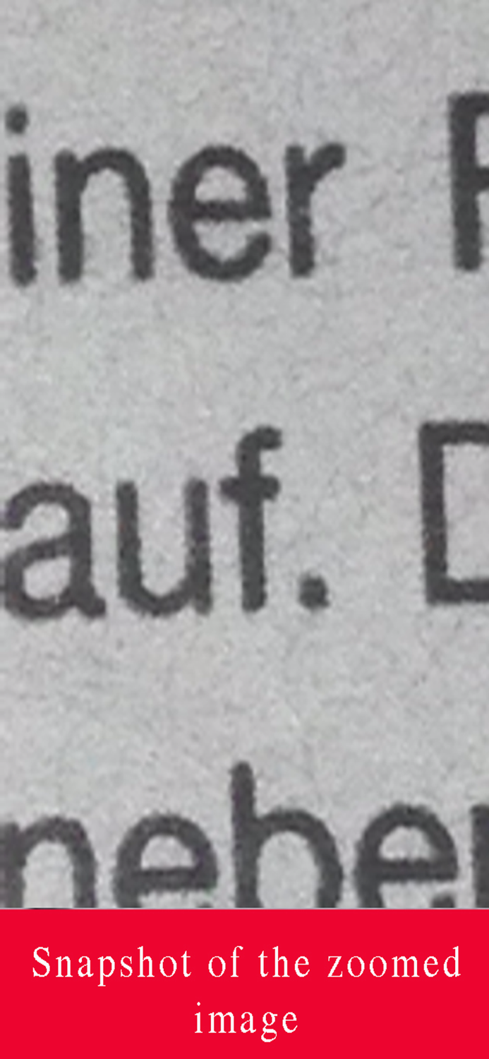 Magnifier with lightzoom