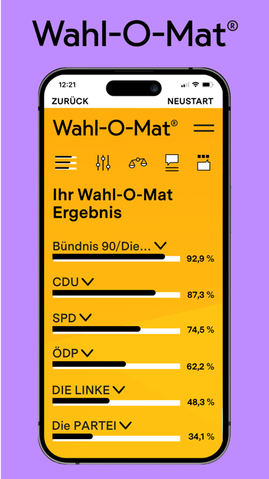 Wahl-O-Mat Screenshot