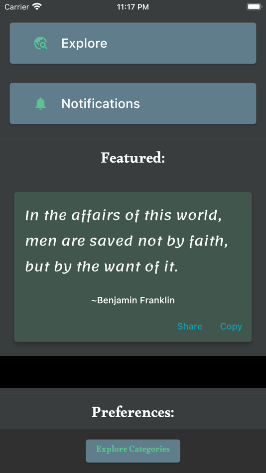 #2. Wise Quotes + (iOS) By: Nicholus Kiplangat