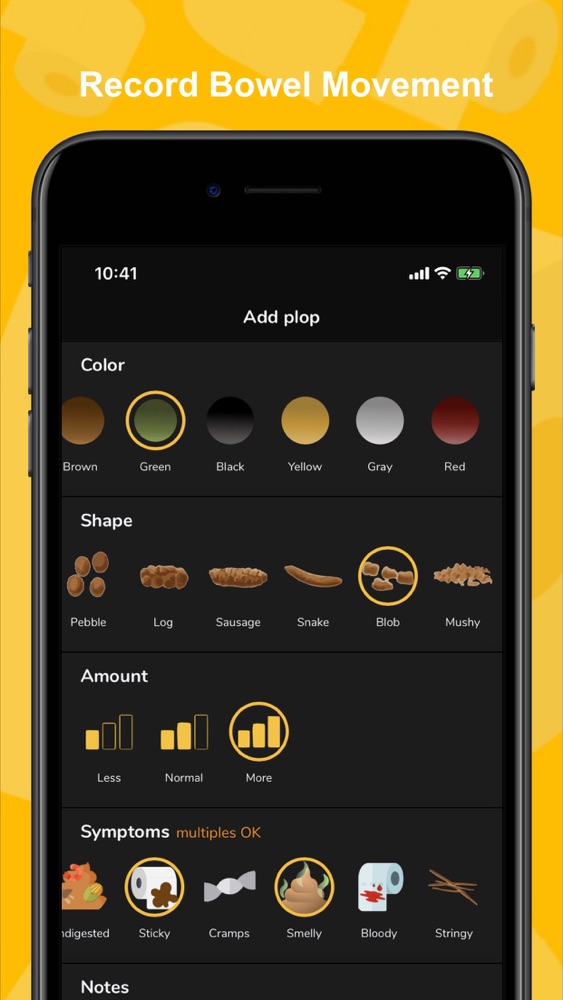 Plop - poop tracker & analyzer App for iPhone - Free ...