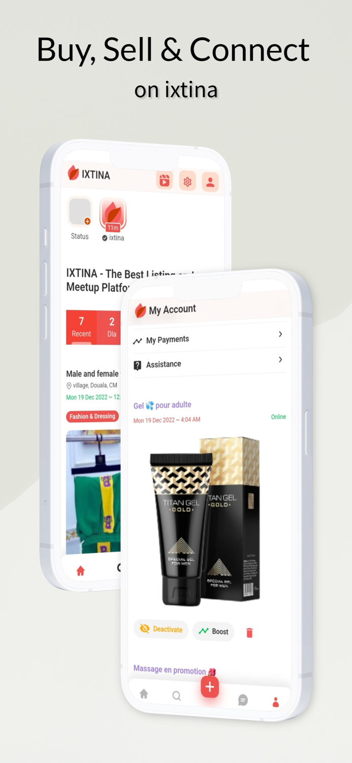 ixtina Buy, Sell  Connect.