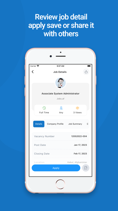 Jobs.af Screenshot