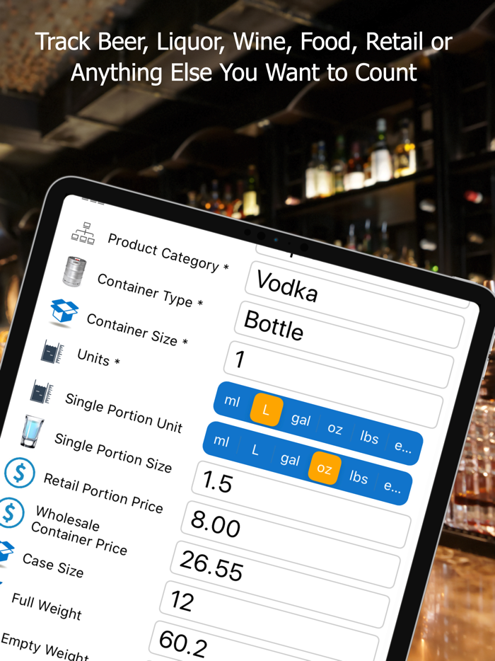 Bar Patrol Inventory App