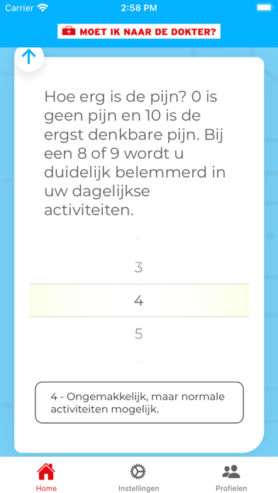 Moet ik naar de dokter? Screenshot