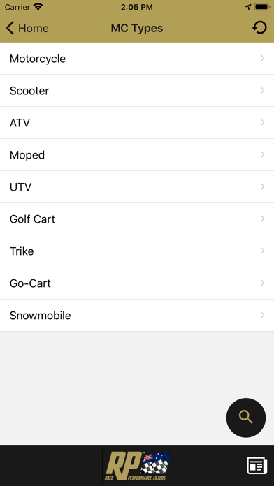 RP Race Performance Filters screenshot 2