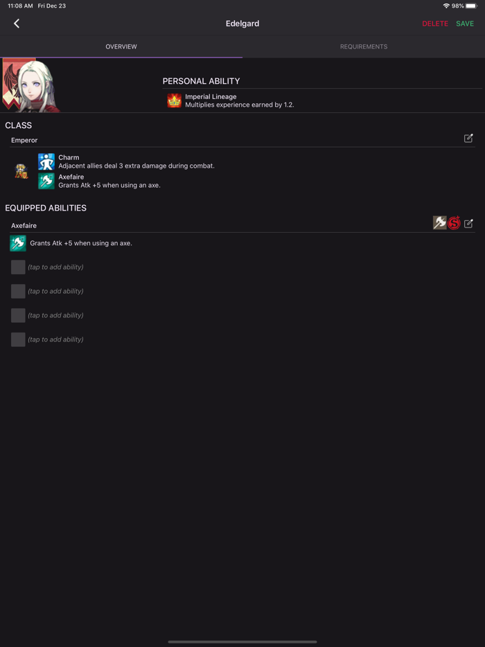 Fire Emblem 3h Unit Builder