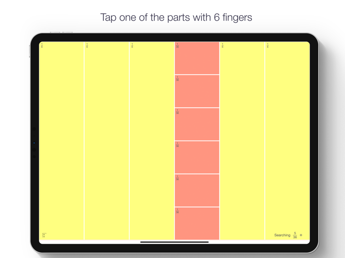 Multi-touch Fractions
