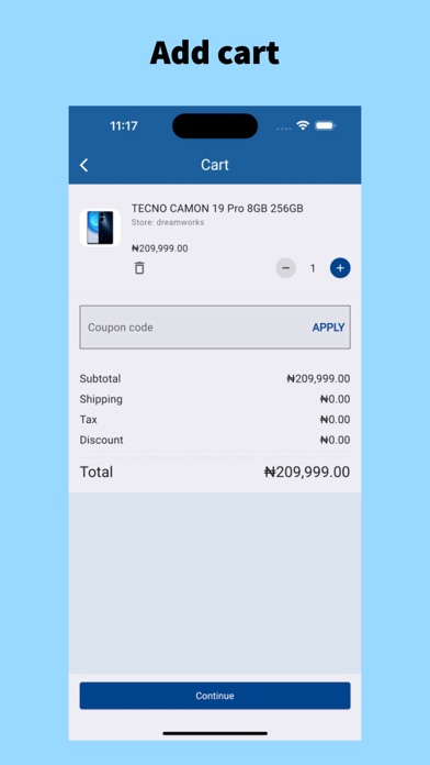 TellMe Online Shopping Screenshot