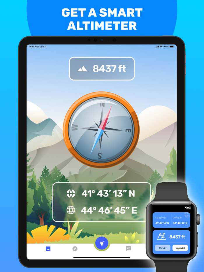 Altimeter  Compass and GPS