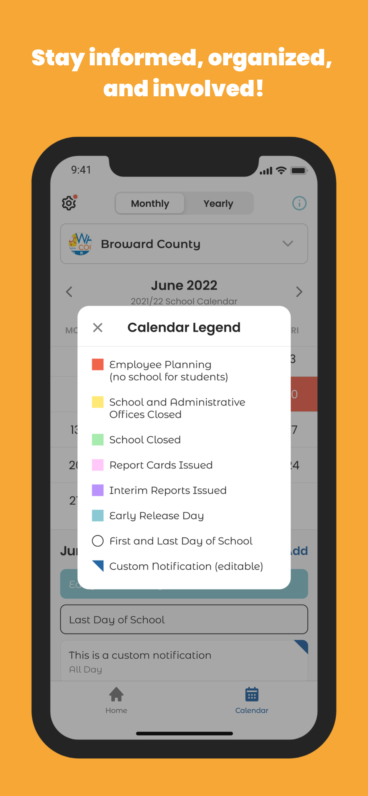 County School Calendar