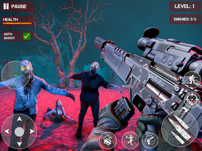 Zombie Graveyard Gun Shooting